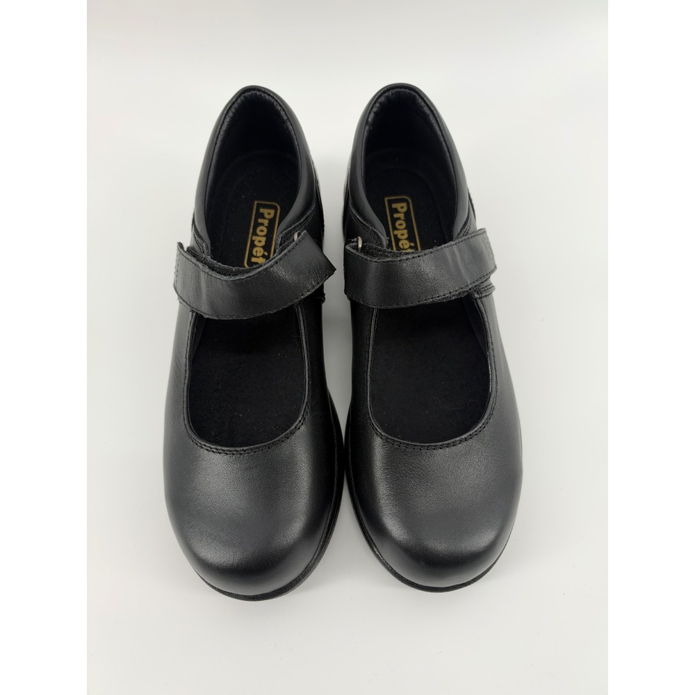Propet W0029 Womens Black Leather Mary Jane Walking Shoes Size 9.5 W Wide